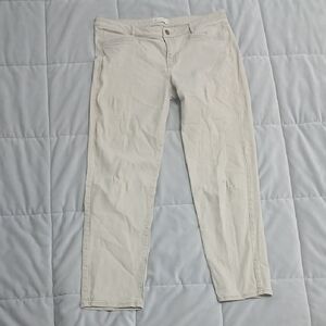 J. Jill Light Tan Slim Boyfriend Straight  Leg Casual Pants Size 12